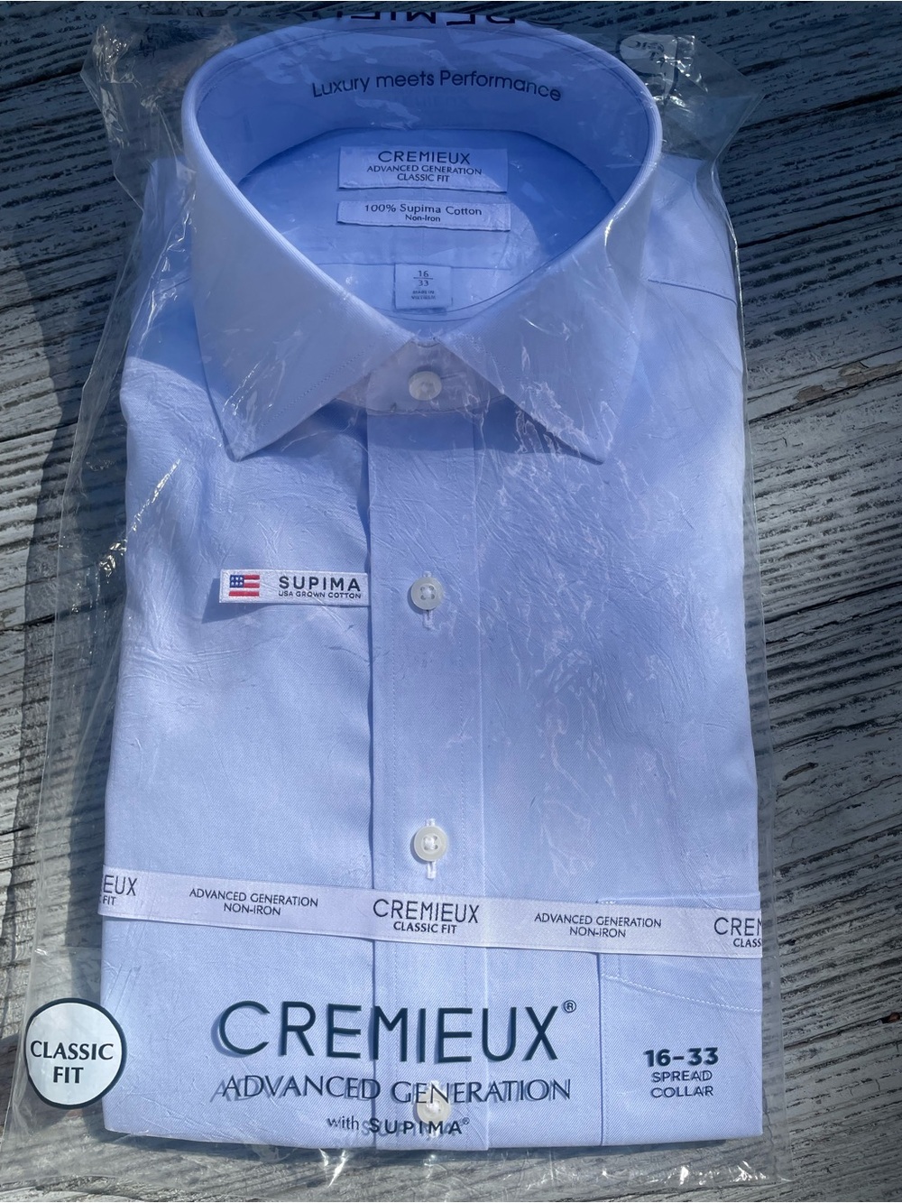 Daniel Cremieux Men's Classic Fit Light Blue Dress Shirt 16-33